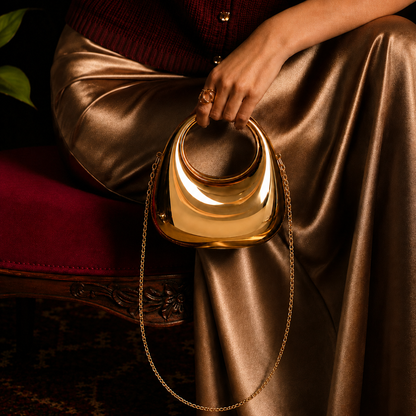 Luxe Halo Gold Sling Bag